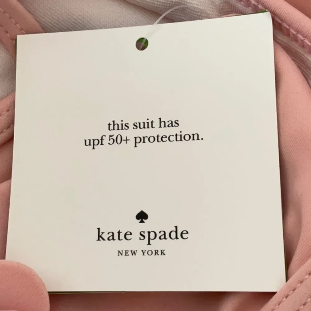 KATE SPADE NWT TODDLERS 4Y ROSETTE TWO PIECE SWIM SUIT DELPHINIUM PINK - Picture 5 of 7